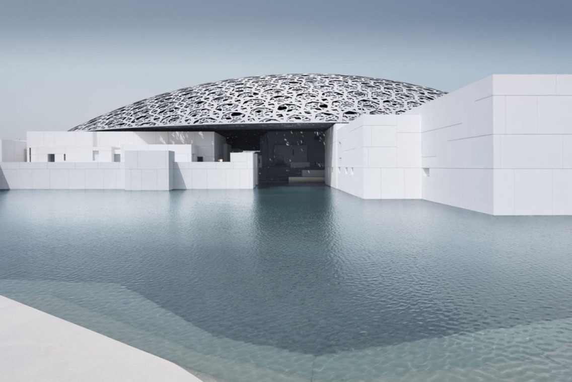 The Dome of the new Louvre in Abu Dhabi