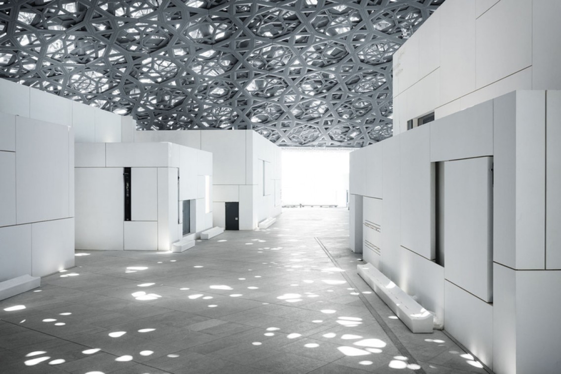 The Dome of the new Louvre in Abu Dhabi